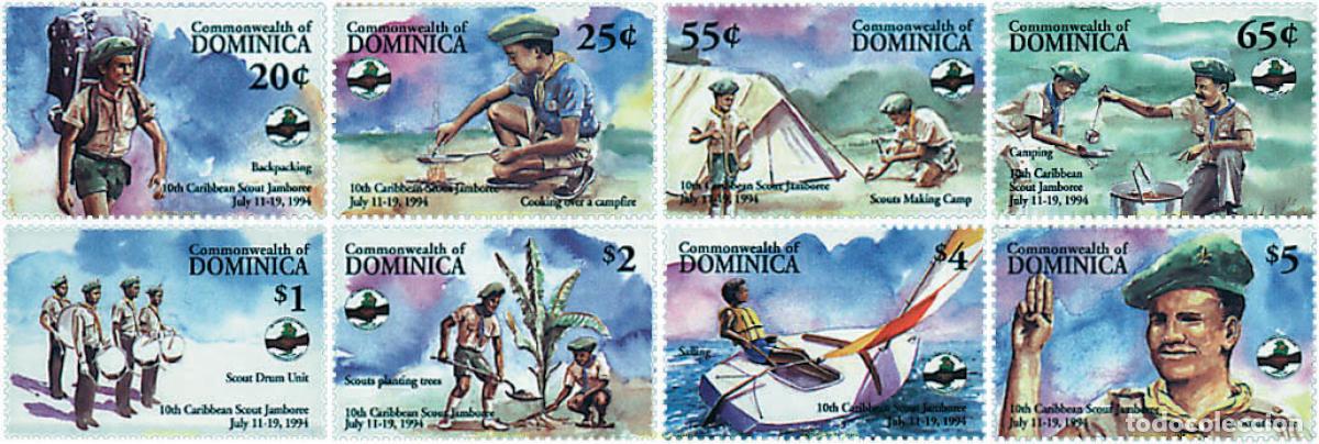 Sellos: 70180 MNH DOMINICA 1994 10 JAMBOREE EN EL CARIBE