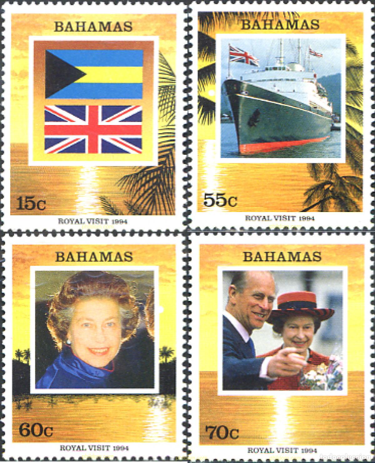 Sellos: 47501 MNH BAHAMAS 1994 VISITA DE LA REINA ISABEL II