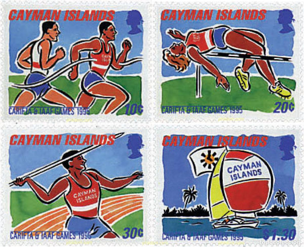 Sellos: 56890 MNH CAIMAN Islas 1995 JUEGOS INTERNACIONALES DEL CARIBE