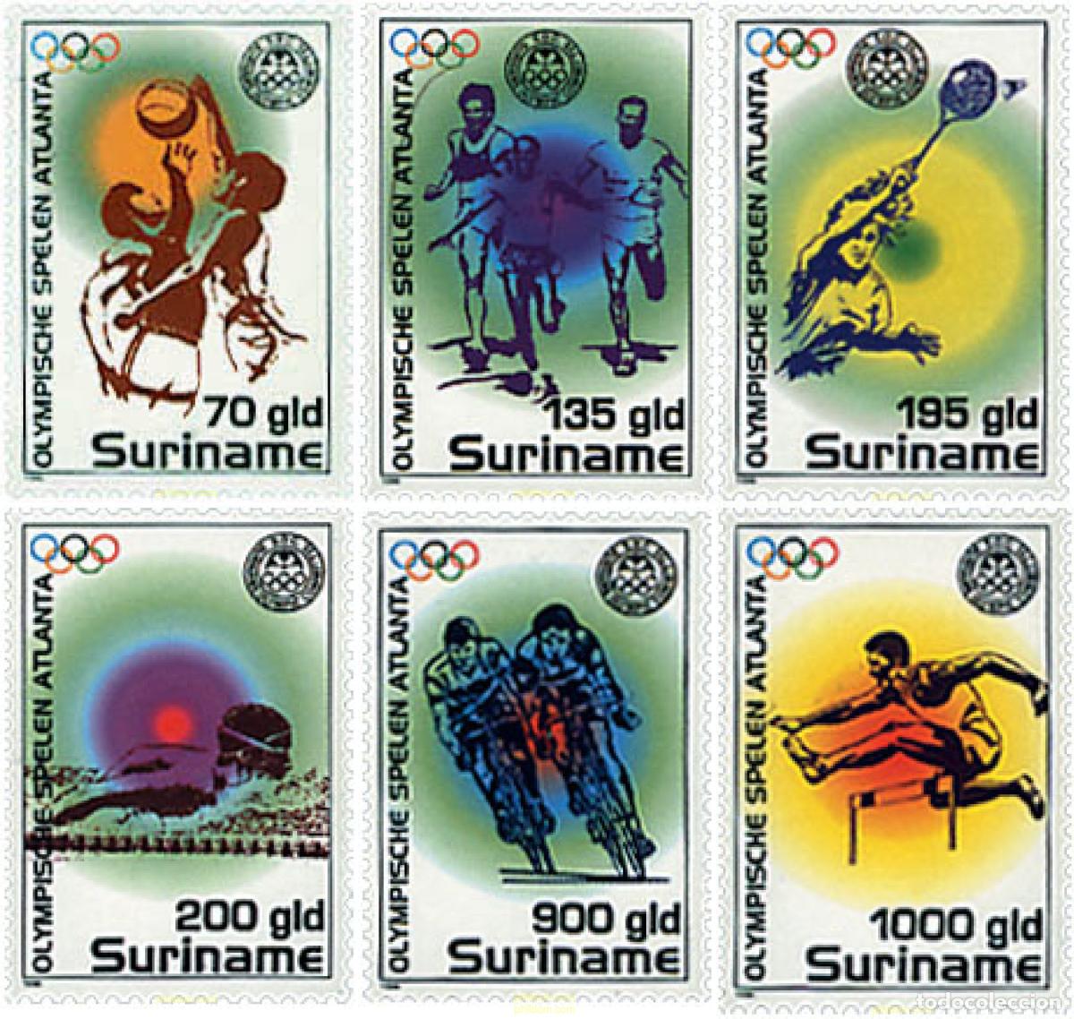 Sellos: 52702 MNH SURINAM 1996 26 JUEGOS OLIMPICOS VERANO ATLANTA 1996
