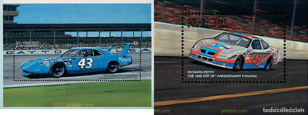 Sellos: 92906 MNH SAN VICENTE 1996 HOMENAJE A RICHARD PETTY