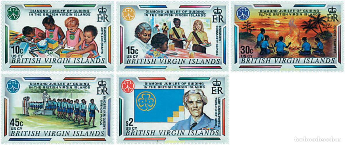 Sellos: 41471 MNH VIRGENES BRITANICAS Islas 1996 JUBILEO DE DIAMANTE DE LAS GUIAS