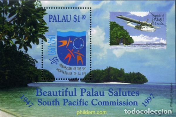 Sellos: 46405 MNH PALAU 1997 50 ANIVERSARIO DE LA COMISION DEL PACIFICO SUR
