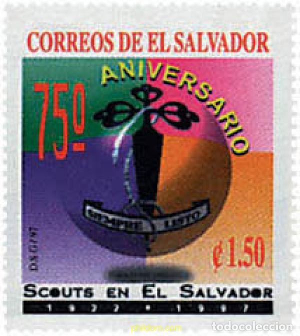 Sellos: 38411 MNH EL SALVADOR 1997 75 ANIVERSARIO DEL ESCULTISMO EN EL SALVADOR