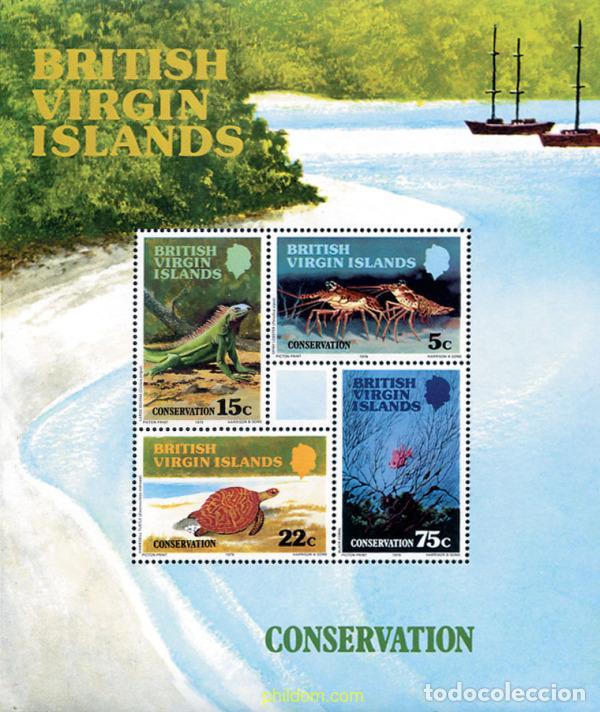 Sellos: 36344 MNH VIRGENES BRITANICAS Islas 1979 NATURALEZA