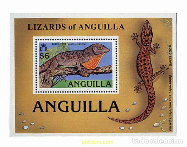 Sellos: 47167 MNH ANGUILLA 1989 REPTILES