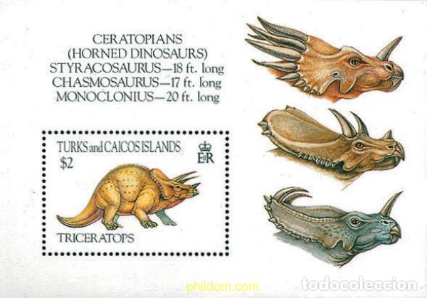 Sellos: 237840 MNH TURKS Y CAICOS 1993 FAUNA PREHISTORICA