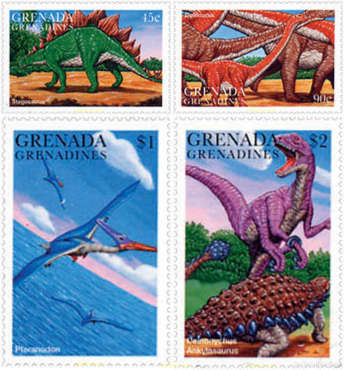 Sellos: 90386 MNH GRANADA GRANADINAS 1997 FAUNA PREHISTORICA