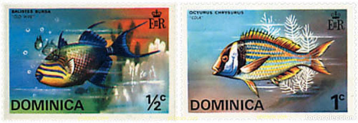 Sellos: 207256 MNH DOMINICA 1975 PECES
