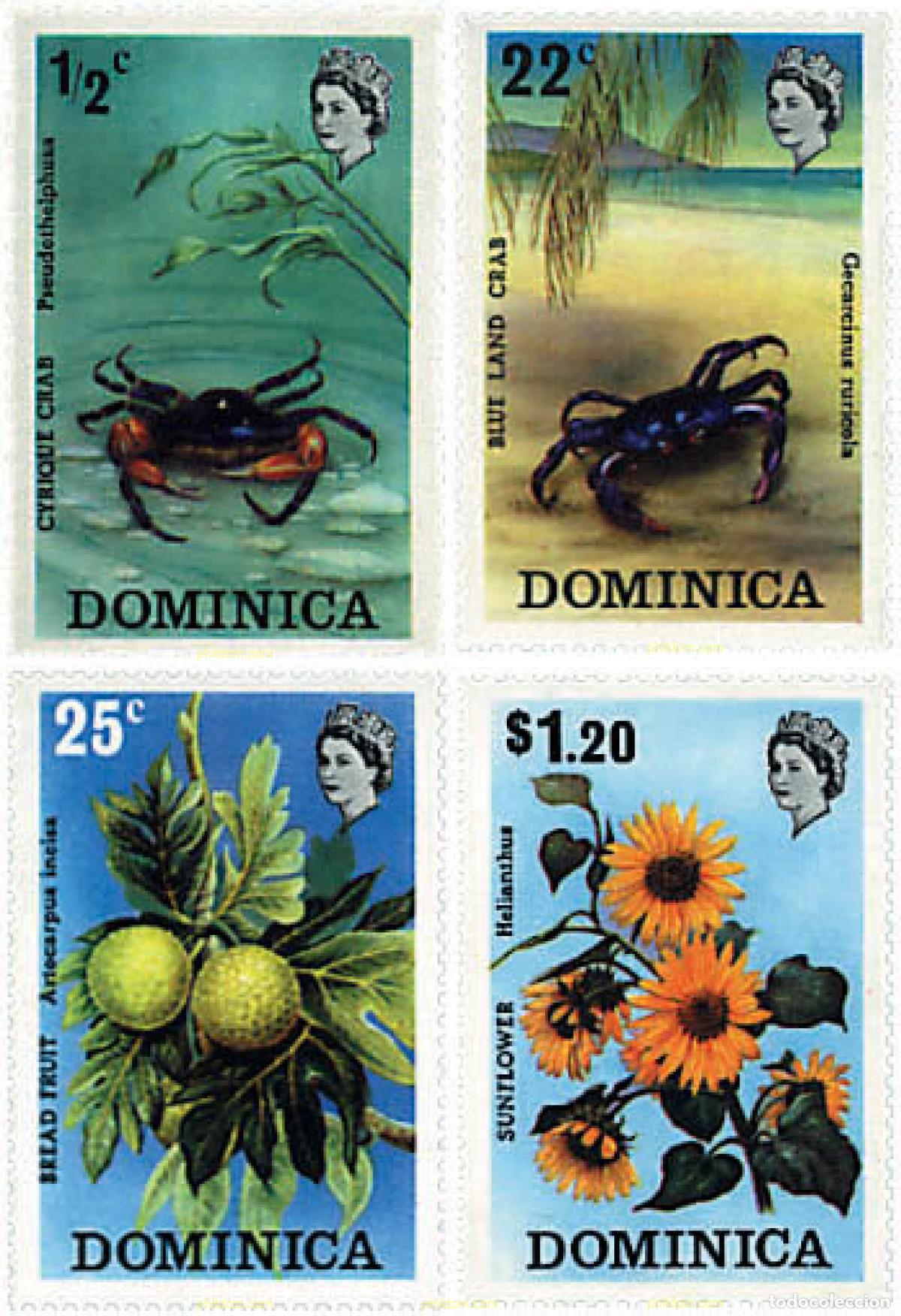 Sellos: 83739 MNH DOMINICA 1973 FAUNA Y FLORA