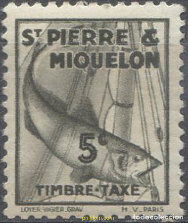 Sellos: 659483 HINGED SAN PEDRO Y MIQUELON 1938 BACALAO