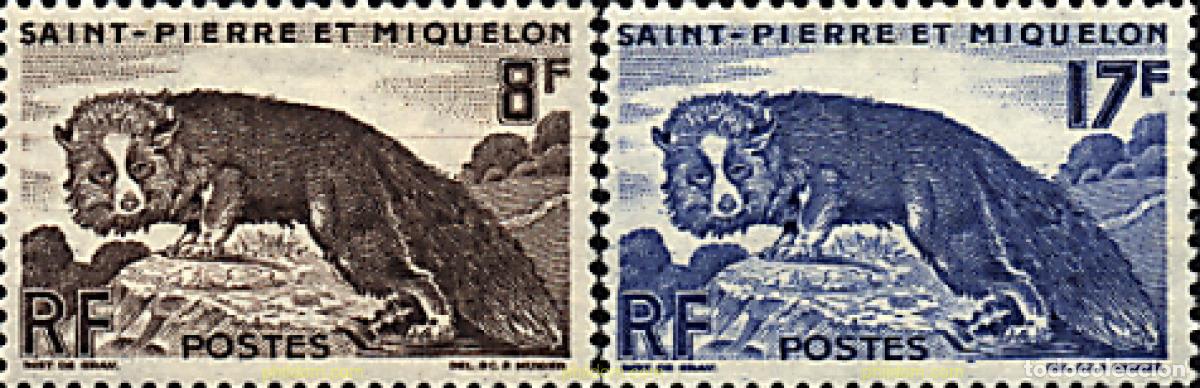 Sellos: 207509 MNH SAN PEDRO Y MIQUELON 1947 MOTIVOS VARIOS