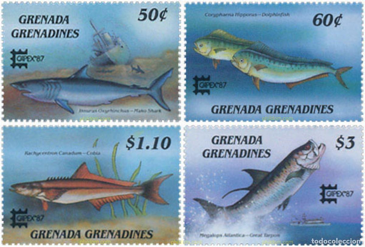 Sellos: 320094 MNH GRANADA GRANADINAS 1987 CAPEX 87. EXPOSICION FILATELICA INTERNACIONAL