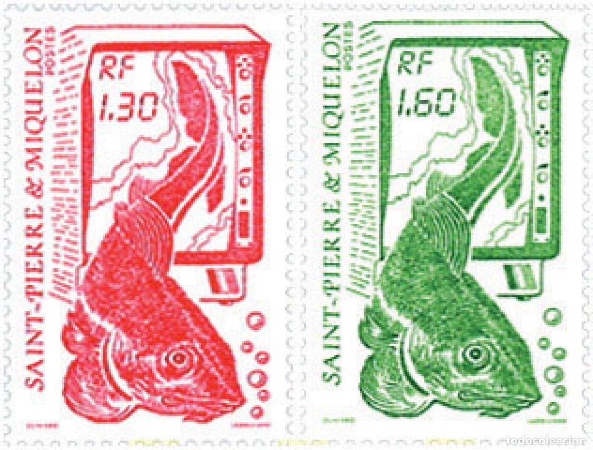 Sellos: 68891 MNH SAN PEDRO Y MIQUELON 1988 PECES