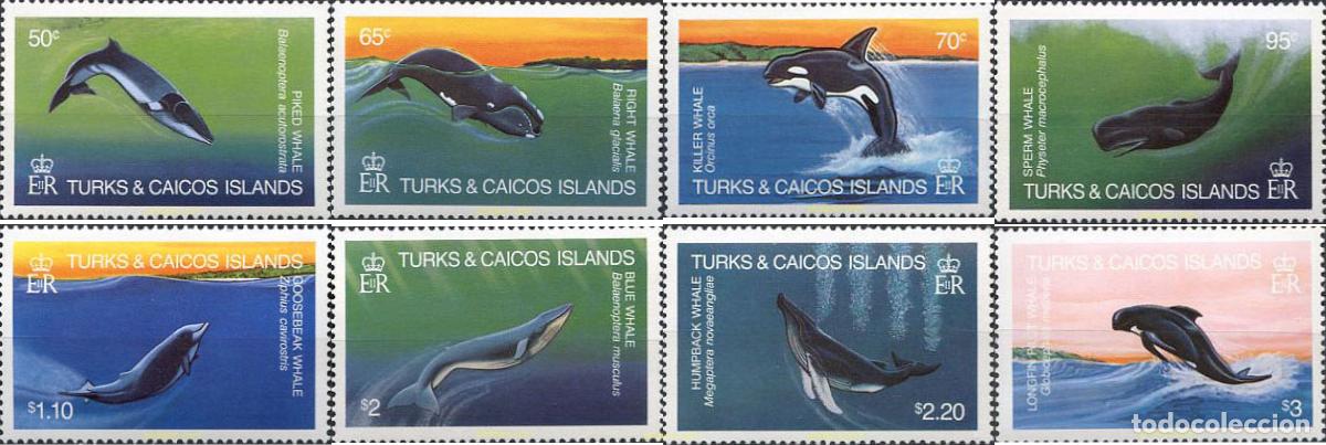 Sellos: 48118 MNH TURKS Y CAICOS 1983 MAMIFEROS MARINOS