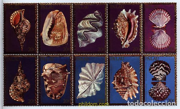 Sellos: 155412 MNH PALAU 1984 CONCHAS