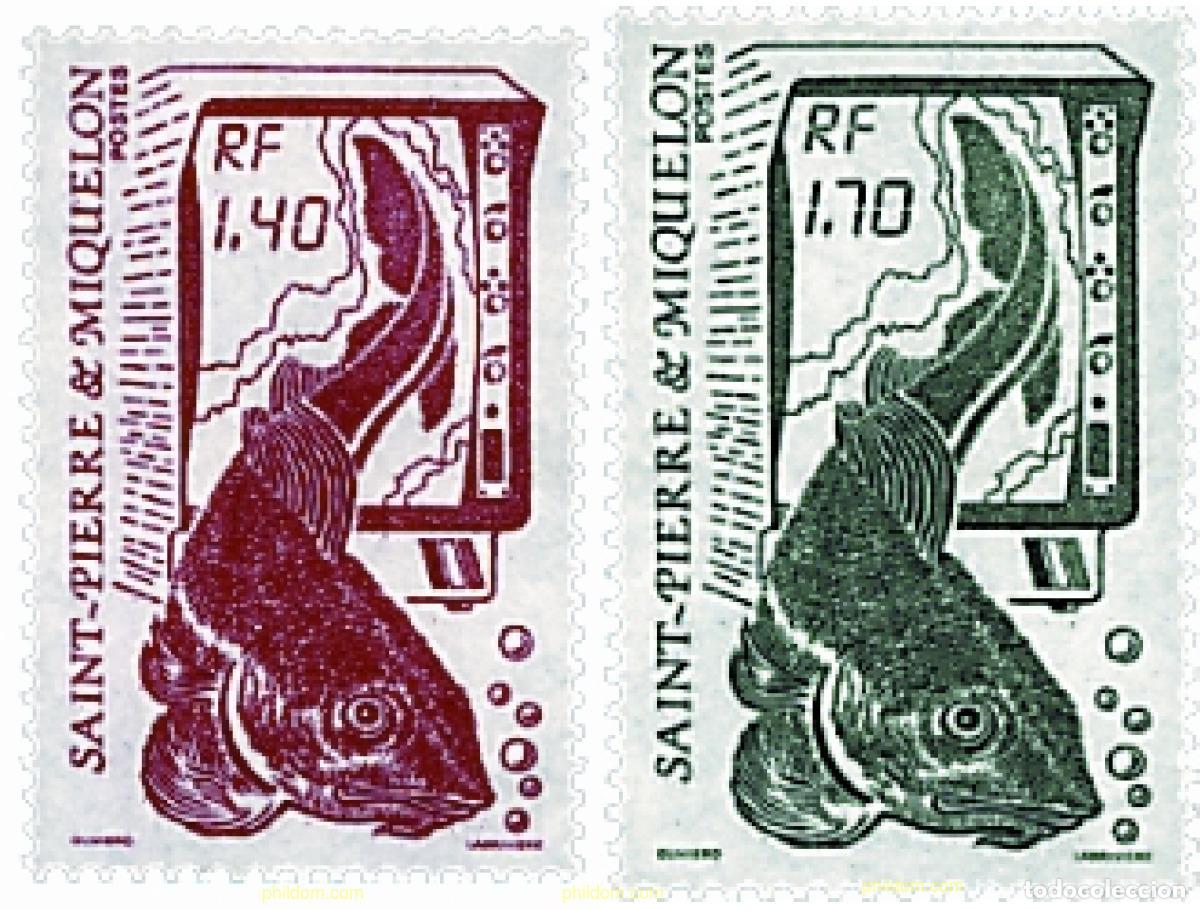 Sellos: 36491 MNH SAN PEDRO Y MIQUELON 1989 PECES