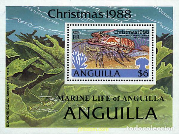 Sellos: 47162 MNH ANGUILLA 1988 FAUNA MARINA