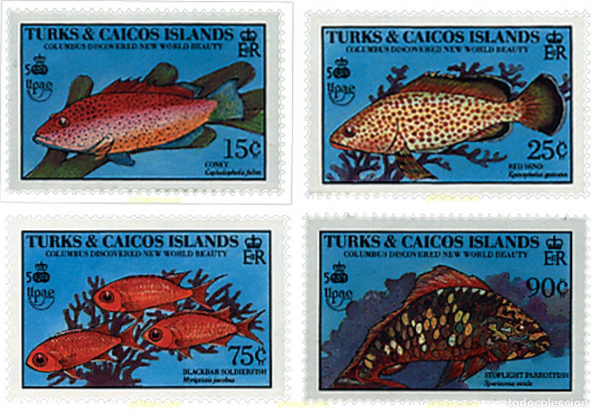Sellos: 299296 MNH TURKS Y CAICOS 1990 500 ANIVERSARIO DEL DESCUBRIMIENTO DE AMERICA