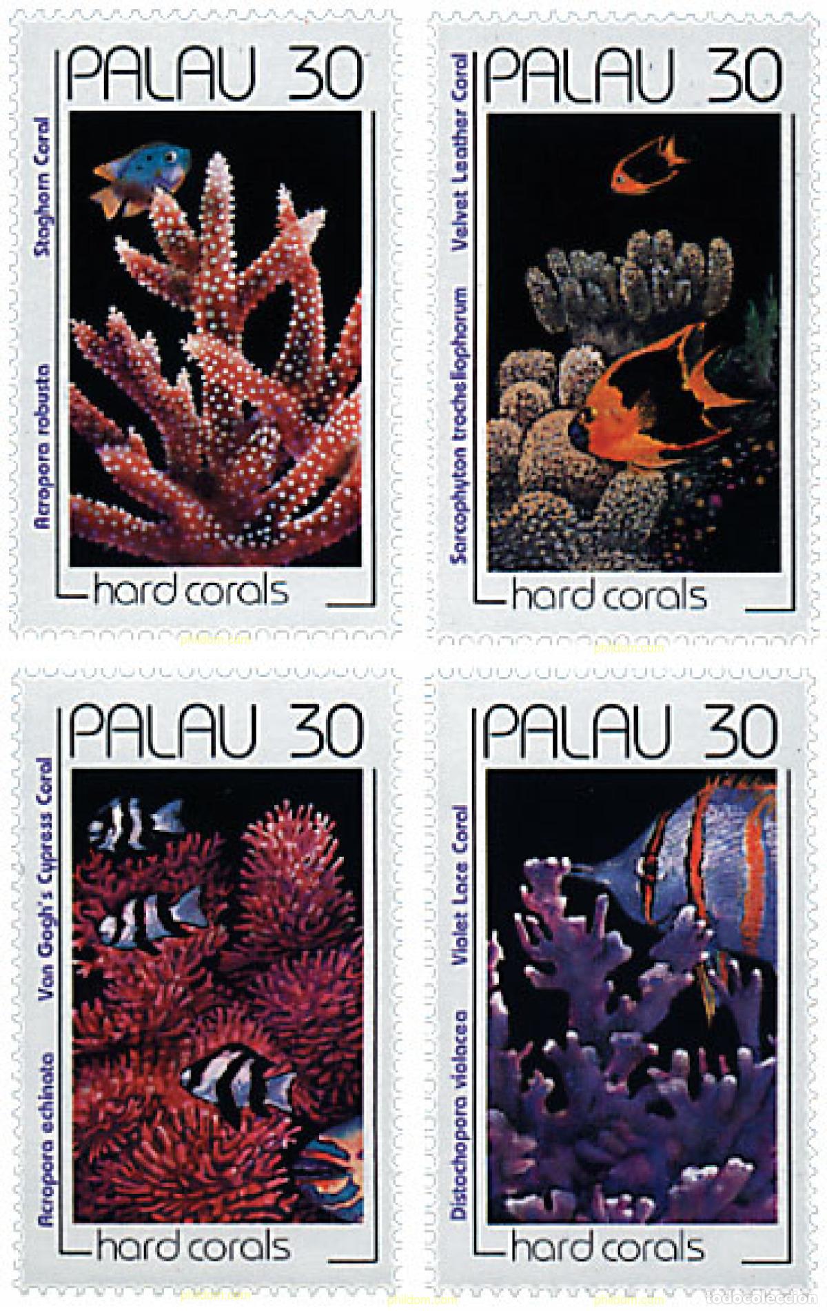 Sellos: 44911 MNH PALAU 1991 CORALES