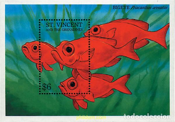 Sellos: 360372 MNH SAN VICENTE 1993 FAUNA MARINA