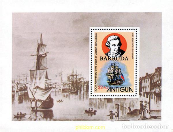 Sellos: 48623 MNH BARBUDA 1979 200 ANIVERSARIO DE LA MUERTE DEL CAPITAN COOK