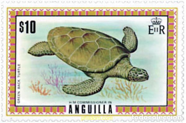 Sellos: 47110 MNH ANGUILLA 1975 TORTUGAS MARINAS