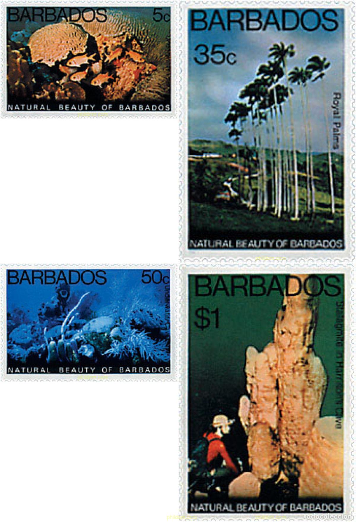 Sellos: 80892 MNH BARBADOS 1977 NATURALEZA DE BARBADOS