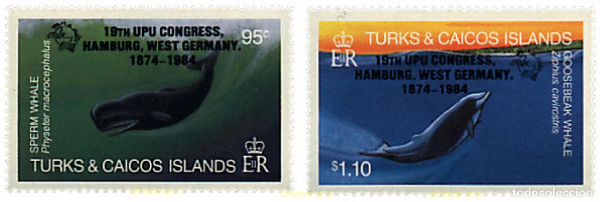 Sellos: 48121 MNH TURKS Y CAICOS 1984 19 CONGRESO DE LA UPU EN HAMBURGO