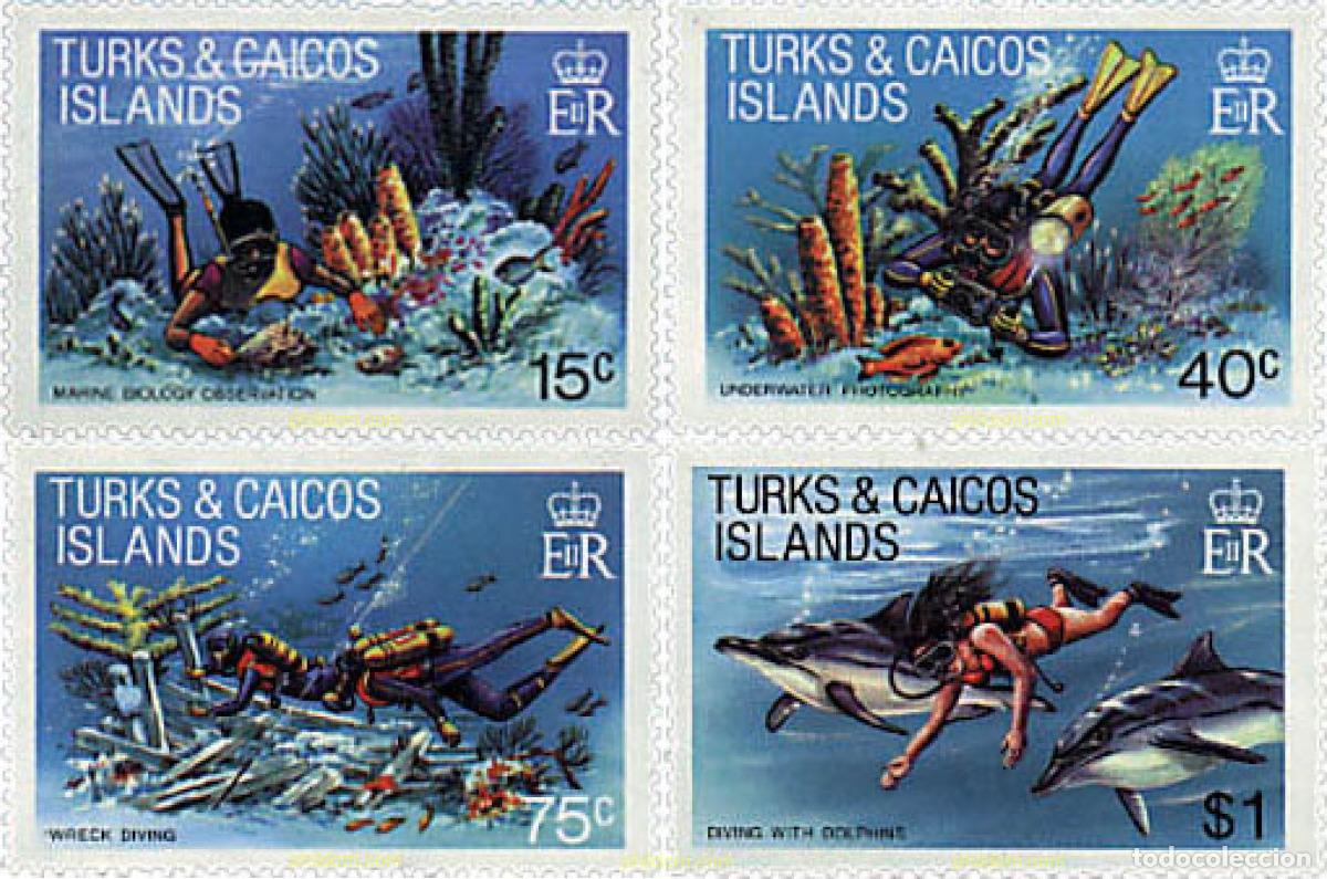 Sellos: 90014 MNH TURKS Y CAICOS 1981 SUBMARINISMO