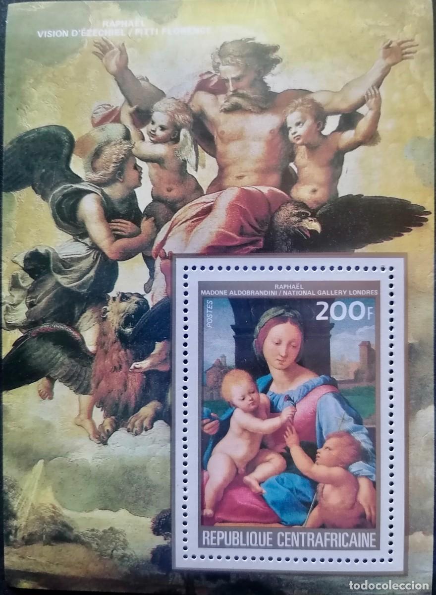 Sellos: CENTRO&Aacute;FRICA 1984 - HB MADONNA / RAFAEL .