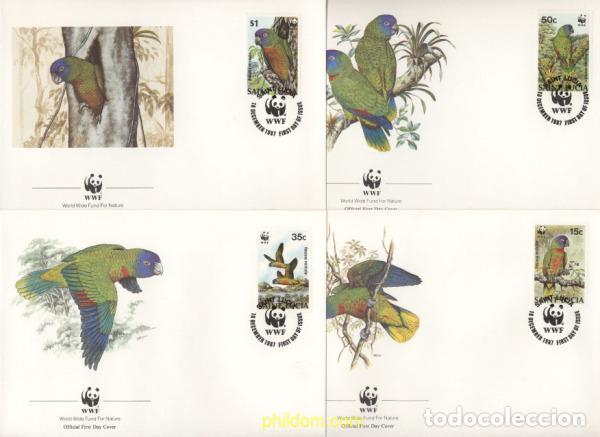 Sellos: 24732 MNH SANTA LUCIA 1987 LORO DE SANTA LUCIA