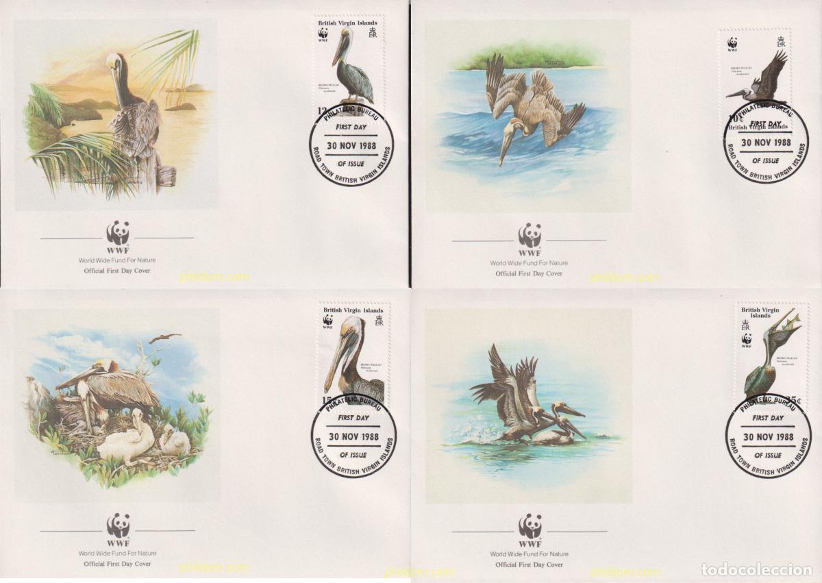 Sellos: 23128 MNH VIRGENES BRITANICAS Islas 1988 PELICANO PARDO