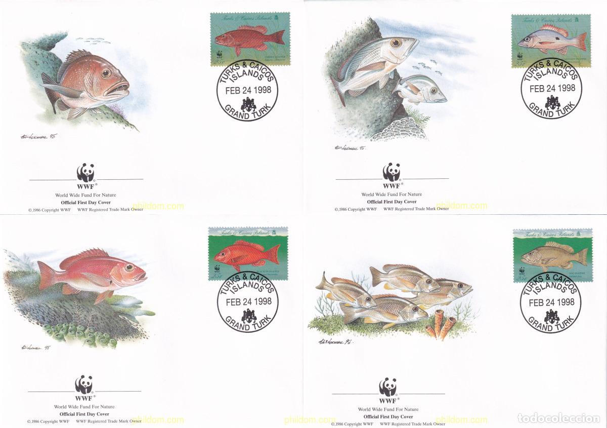 Sellos: 23240 MNH TURKS Y CAICOS 1998 A&Ntilde;O INTERNACIONAL DE LOS ARRECIFES