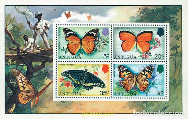 Sellos: 79086 MNH ANTIGUA 1975 MARIPOSAS