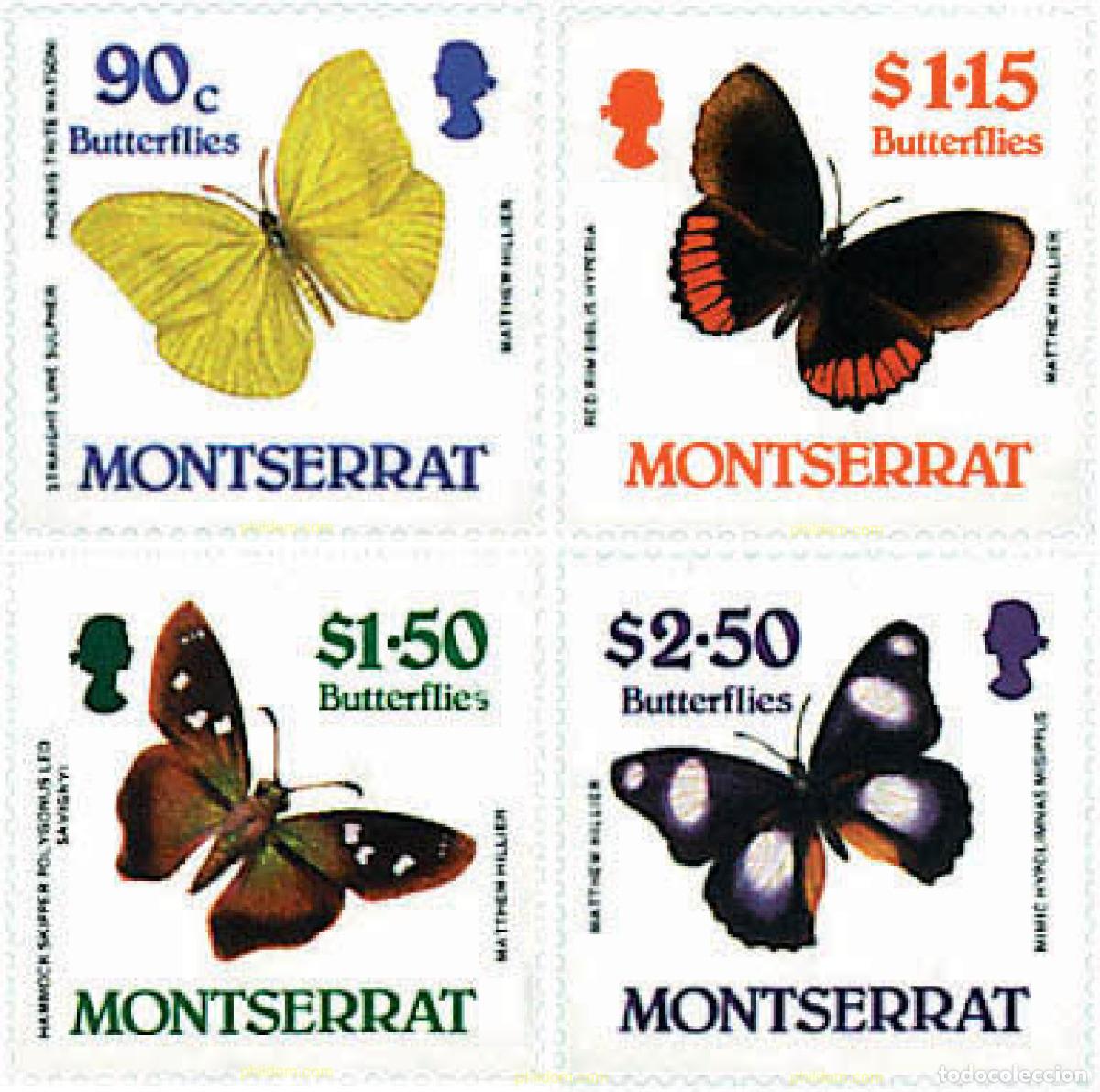 Sellos: 76535 MNH MONTSERRAT 1987 MARIPOSAS