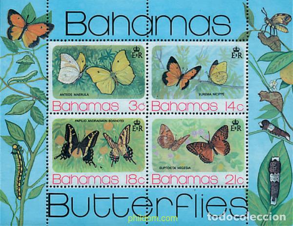 Sellos: 94121 MNH BAHAMAS 1975 MARIPOSAS