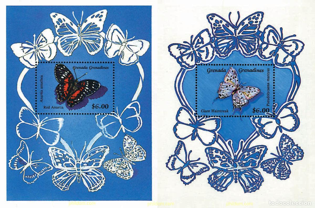 Sellos: 76088 MNH GRANADA GRANADINAS 1989 MARIPOSAS