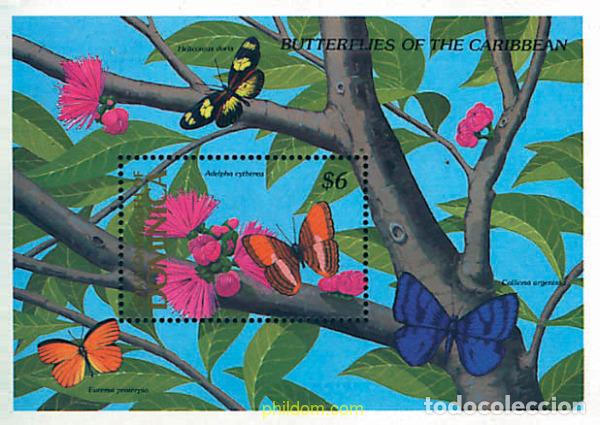 Sellos: 261943 MNH DOMINICA 1989 MARIPOSAS