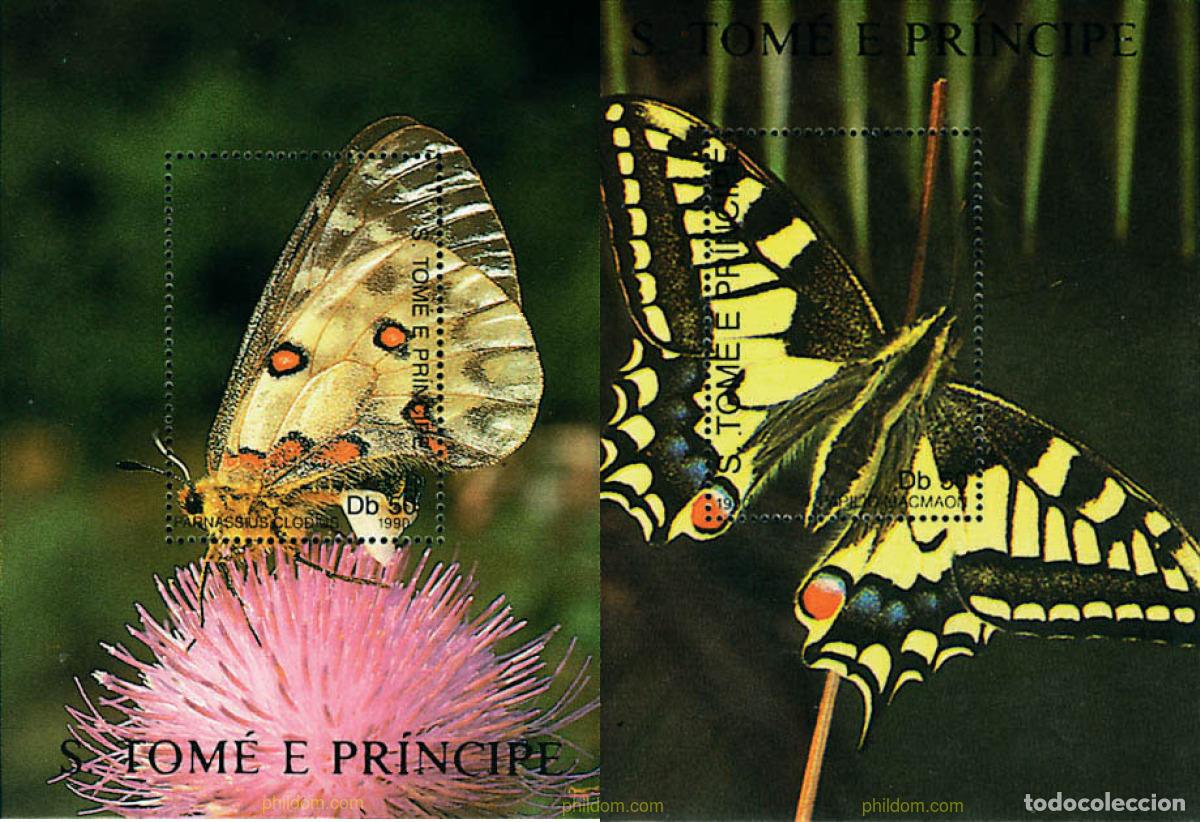 Sellos: 95061 MNH SANTO TOME Y PRINCIPE 1990 MARIPOSAS