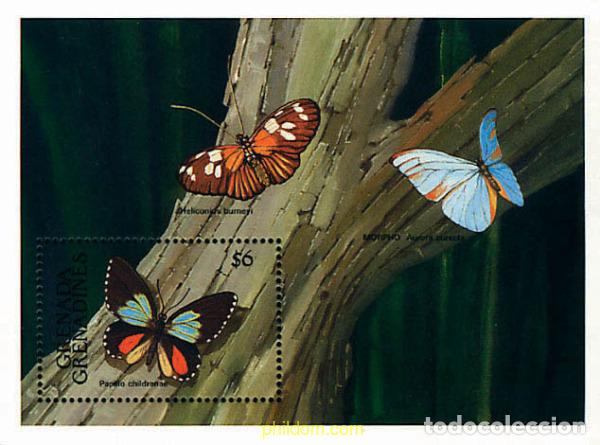 Sellos: 320187 MNH GRANADA GRANADINAS 1991 MARIPOSAS