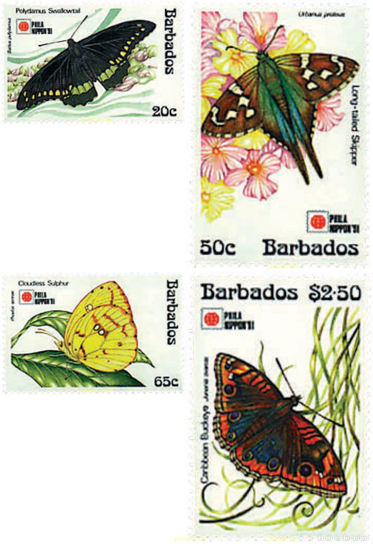 Sellos: 94130 MNH BARBADOS 1991 PHILANIPPON 91. EXPOSICION FILATELICA INTERNACIONAL