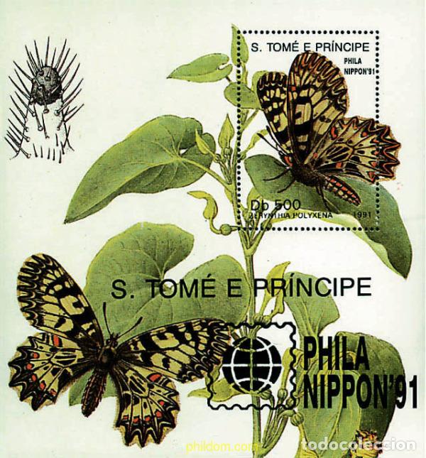 Sellos: 78000 MNH SANTO TOME Y PRINCIPE 1991 PHILANIPPON 91. EXPOSICION FILATELICA INTERNACIONAL