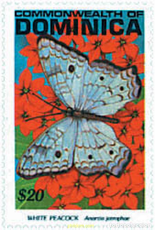 Sellos: 199439 MNH DOMINICA 1991 MARIPOSAS