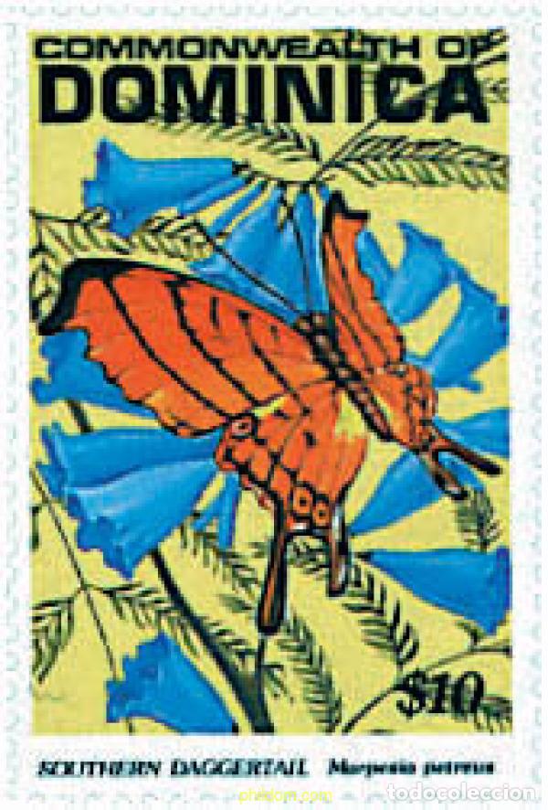Sellos: 199453 MNH DOMINICA 1991 MARIPOSAS