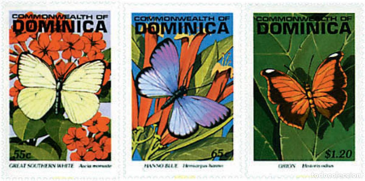 Sellos: 94545 MNH DOMINICA 1993 MARIPOSAS