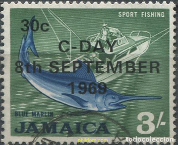Sellos: 671109 USED JAMAICA 1969 INTRODUCCION DE LA MONEDA DECIMAL