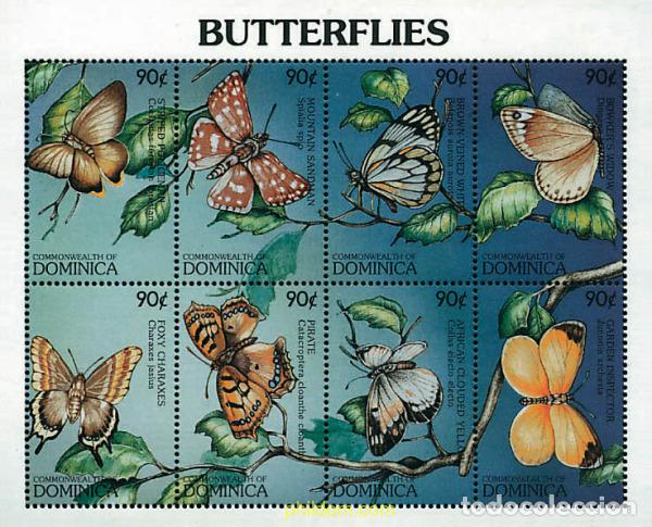 Sellos: 185801 MNH DOMINICA 1997 MARIPOSAS