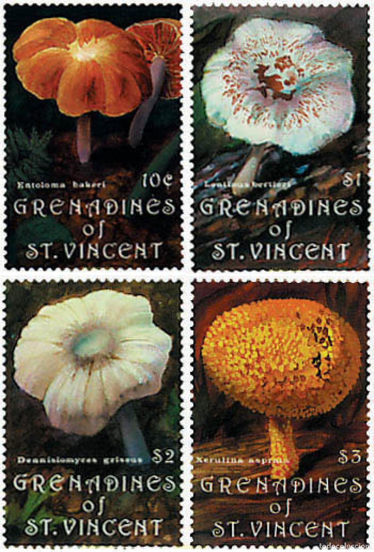 Sellos: 243106 MNH SAN VICENTE GRANADINAS 1992 SETAS