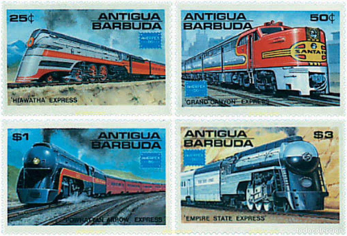 Sellos: 60375 MNH ANTIGUA Y BARBUDA 1986 AMERIPEX 86. EXPOSICION FILATELICA INTERNACIONAL